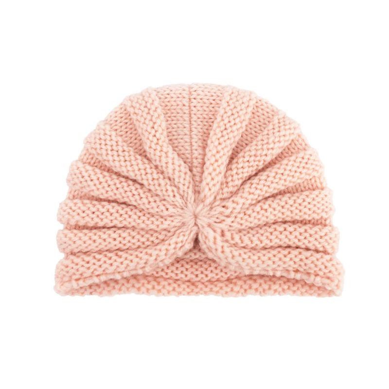 New baby fetal hat, baby autumn and winter warm knitted hat, children's wool hat turban hat