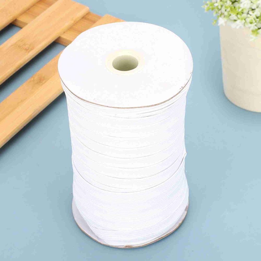 1pcs 0.4in Width Flat Elastic Cord Knit Material Braided Elastic String For Sewing Projects
