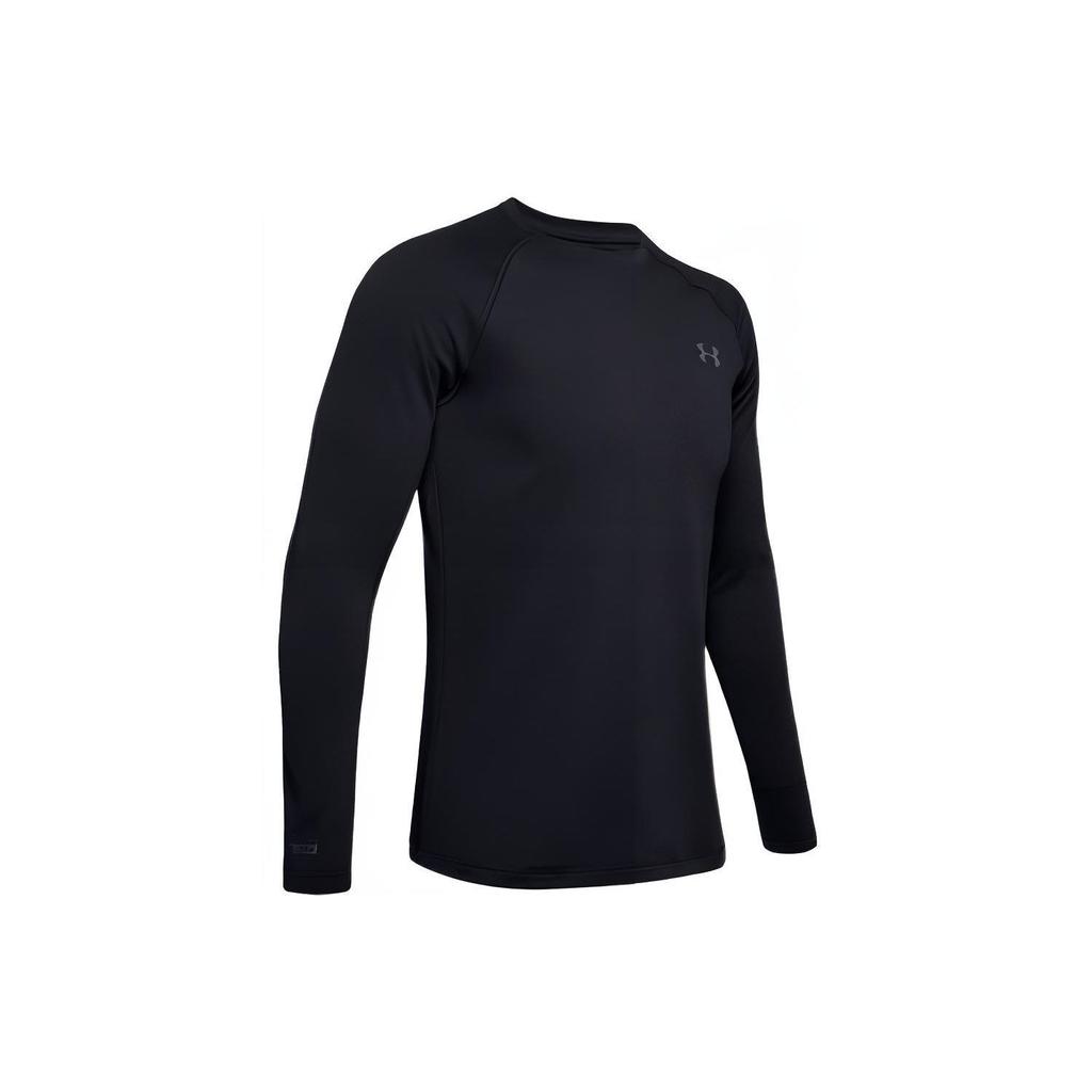 Under Armour Round Neck Casual Sports Slim Fit T-Shirt Men Tops Black 1343244-001