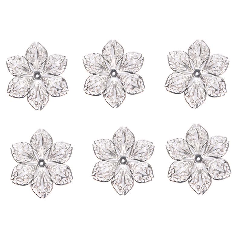 50шт / набор филигранных цветков для DIY