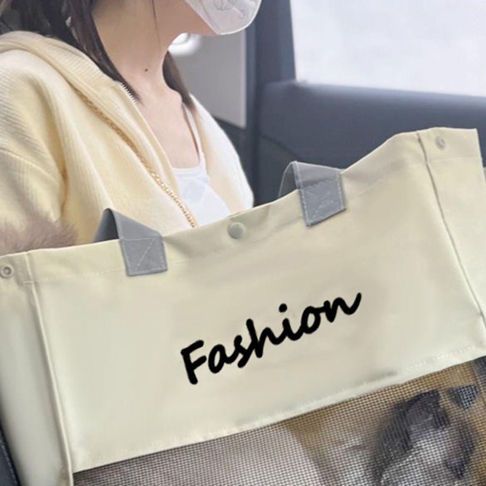 Дышащая холщовая сумка-переноска для кошек Мягкая сумка для домашних животных Модная дорожная сумка для путешествий