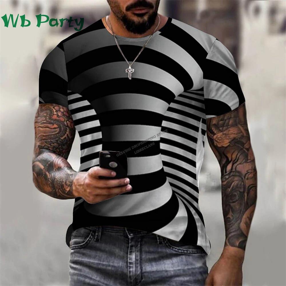 3D Pattern Printed Men's Designer Clothing Men's Summer T-shirt Men's Short Sleeve T-shirt Abstract T-shirt Pattern T-shirt