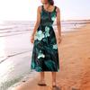 Women's  Summer Spring Casual Floral Sundress Sleeveless Beach Vacation Flowy Boho Tank Midi Dresses