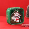 Creative Christmas Clear Travel Bags Cartoon Make Up Organizer Unique Cosmetic Zipper Pouch  Girls