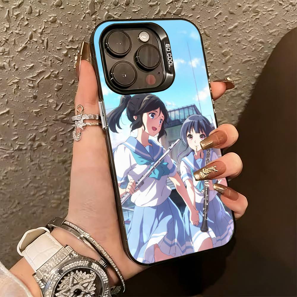 Euphonium&Trumpet School Band Aesthetic  Phone Case For iPhone 17,16,15,14,13,12,11 Plus,Pro Max,XS,Colorful Silver Black Cover