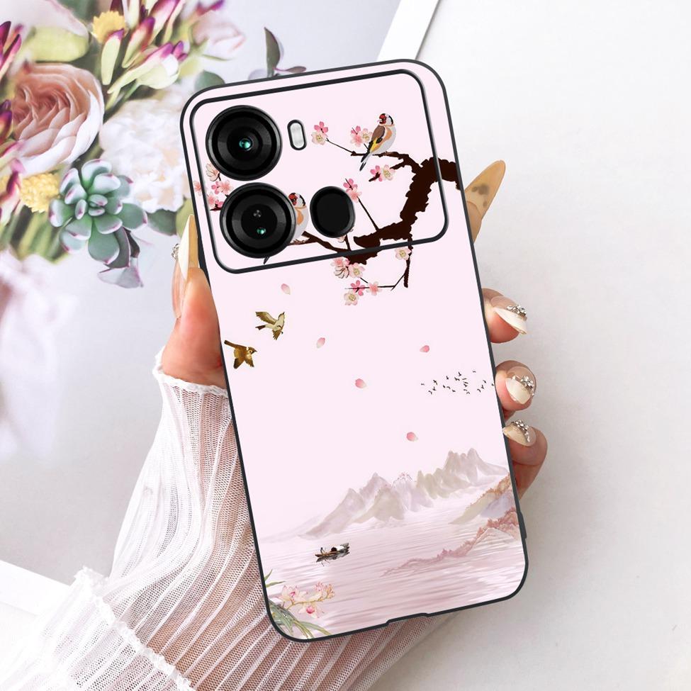 Чехол для ITEL P40 Чехол P662L Силиконовый Милый Кот Модный Забавный Расписной Funda Для P40 ITEL P 40 Корпус Телефона