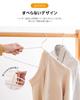 ATOKA Prevents Clothes from Losing Set of PVC Special Rubber Leaves No Marks on Clothes Use Hangers, Non-Slip, Shape, Slim, Lightweight, 50, Non-Slip