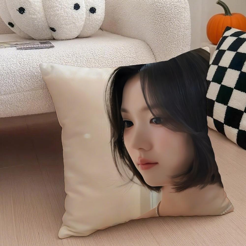 actor classic CChoi Ji Woo Cushion Cover Throw Pillow Cover Hidden Button Durable Polyester Chair Cushion