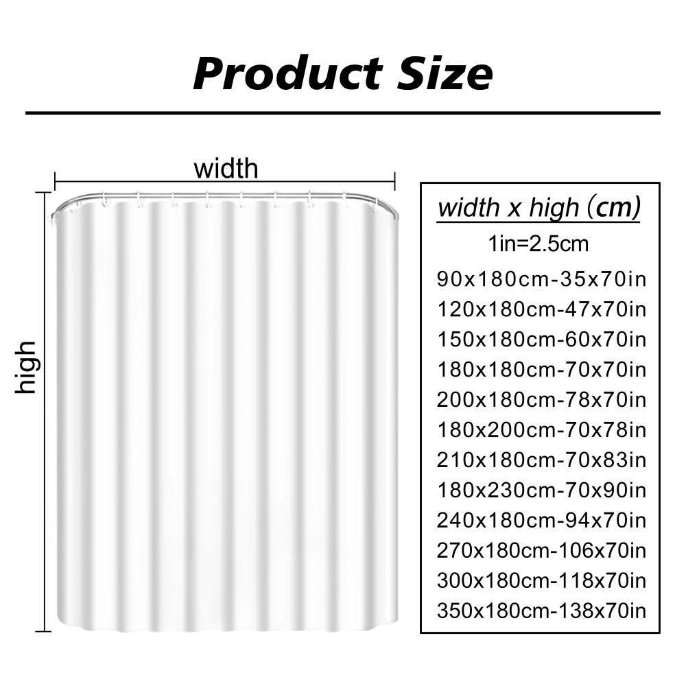 Ботаническая шторка для душа с цветами Красочные цветы Зеленые листья Акварельное искусство Креативные полиэстеровые шторки для душа Декор для ванной