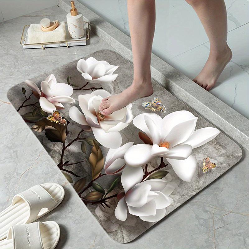 SD Flower Супервпитывающие коврики для ванной и душа из диатомовой грязи, кухонный ковер, нескользящие входные коврики для украшения дома и гостиной