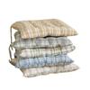 4cm Thickness Seat Cushion Grid Stripes Pattern Sofa Cushion Breathable Stool Cushion  Home Office