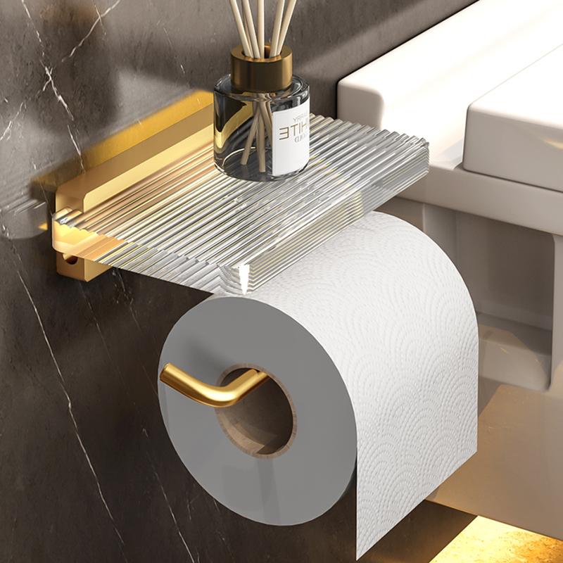 Bathroom Accessories Set Acrylic+Aluminum Alloy Towel Rack Shelf Bar Wall Mounted Toilet Paper Brush Holder Clothes Hook 31000