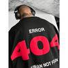 Мужская повседневная футболка европейского размера с дизайном '404 Error Code', универсальный стиль