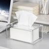 Transparent Acrylic Paper Towel Box Creative Home Living Room Tissue Paper Roll Storage Box Face Wash Tissue Box