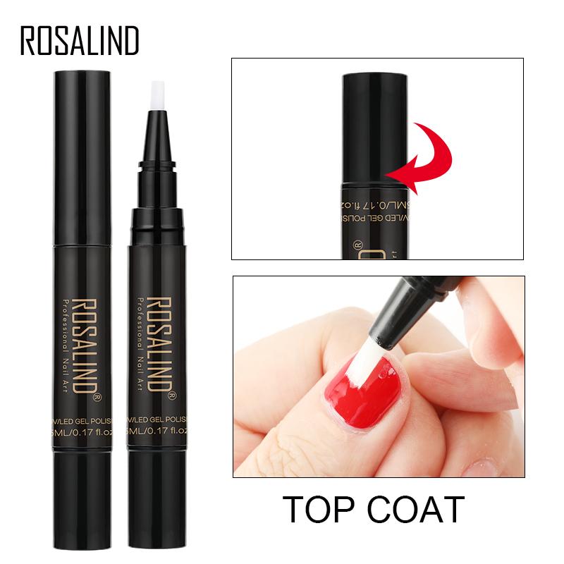 ROSALIND Гель-лак для ногтей 5 мл 01-58 Soak Off Top White Brush Pen Nails Art Полуперманентный УФ-гель