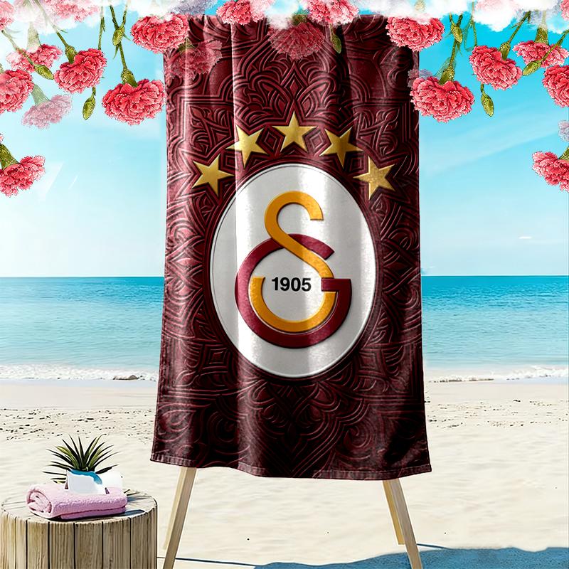 Пляжное полотенце Galatasaray SK, подходит для различных ситуаций, таких как кухня, ванная комната и пляж