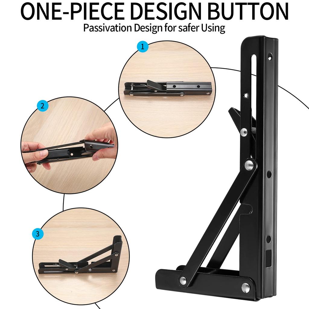 2шт 8/10/12 дюймов регулируемый настенный треугольный складной угловой кронштейн скамья стол полка кронштейн мебель тяжелая поддержка