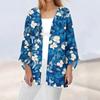 Женская повседневная и модная легкая куртка средней длины с принтом, кардиган, кардиган