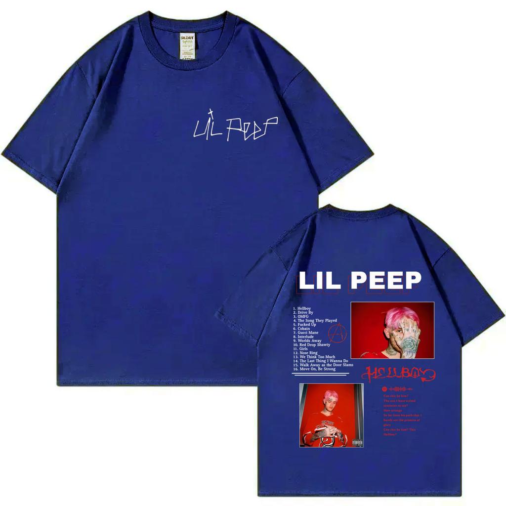 Rapper Lil Peep Album Merch Tshirt Men Women Clothing Harajuku Hip Hop Short Sleeve Tshirts Fashion Casual Oversized T Shirts