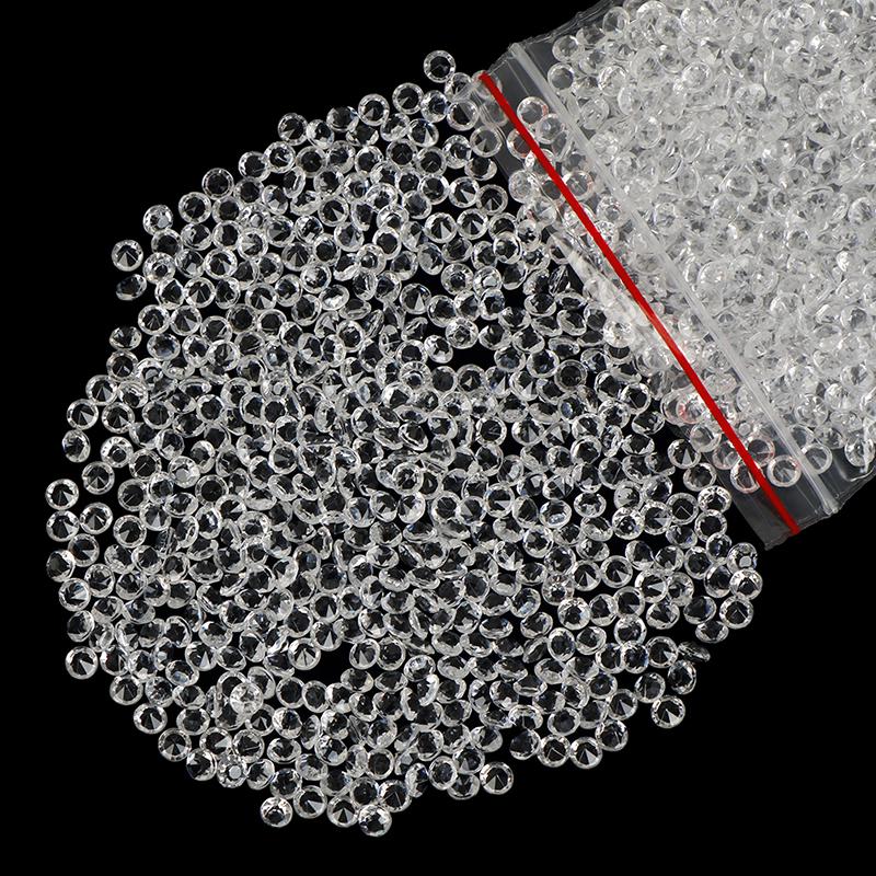 2000Pcs 4.5Mm Diamond Table Confetti Wedding Bridal Party Decoration