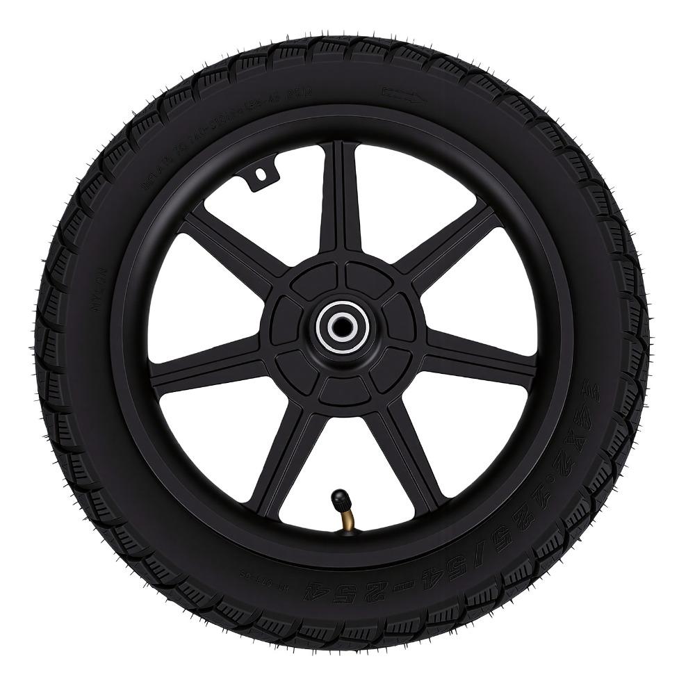 Aluminum Alloy Hub Electric Scooter Wheel 12 1/2X2 1/4 Size Rubber Tyre Wheel Electric Scooter Use