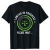 Студент-юрист в процессе Забавные футболки для студентов юридического факультета Графические Хлопок Уличная одежда С коротким рукавом Летний стиль Футболка Мужская одежда