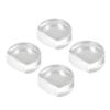 4pcs Transparent Door Stopper Soft Acrylic Door Holder Prevent Impact Floor Door Buffer for Bedroom