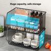 3 Tier Fruit Basket for Kitchen Storage Cart Stackable Metal Wire Storage Basket Snacks Organizer