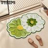 Нескользящий напольный коврик в форме цветов, сильный впитывающий, быстросохнущий ковер для туалета, душевая комната, дверной проем, нескользящий коврик с мягкой подушкой