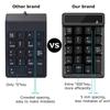 Wired / Wireless Digital Keyboard Waterproof 19-Key Financial Accounting Numeric Keypad for Laptop PC Desktop