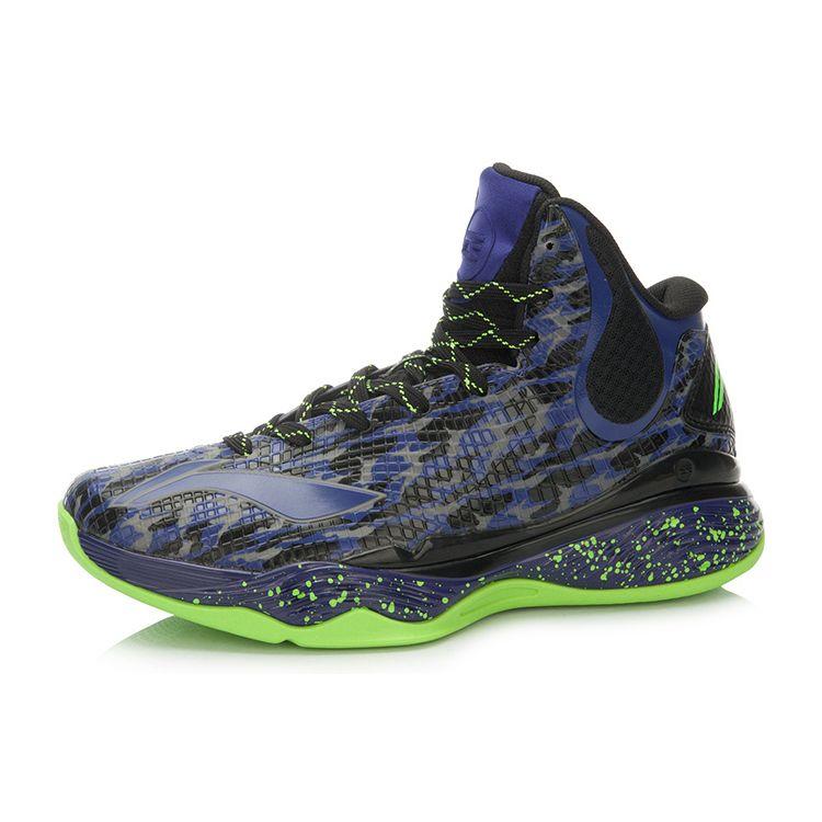 Баскетбольные кроссовки Li Ning Shadow Support High-Top Унисекс кроссовки Черные Синие ABAL003-6