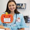 Funny Fruit Motivational Phrases Badge Reel Positive Potato Cute Quotes Nurse Badge Holders Retractable Name Tag Id Clip Holder
