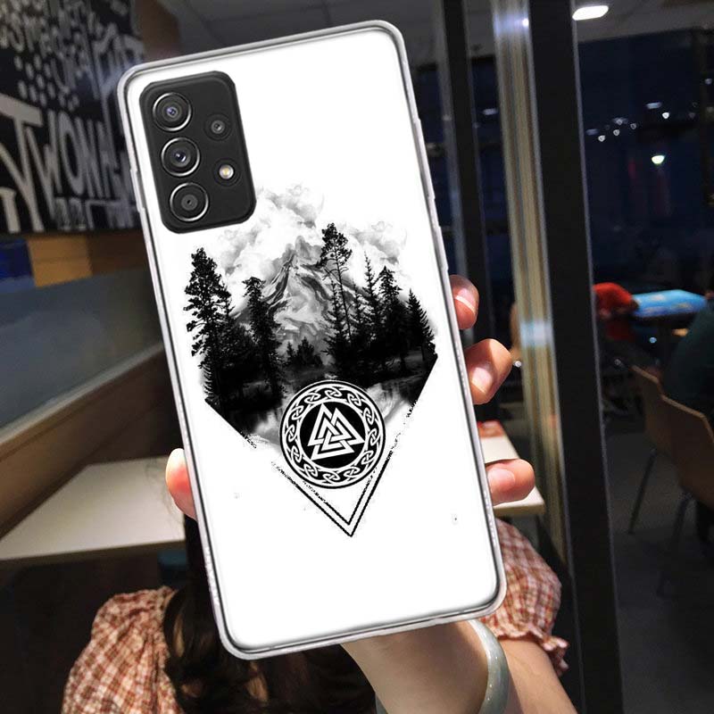 Скандинавский чехол для телефона Samsung A54 A57 A37 A17 A14 A15 A12 A24 A34 A55 A35 A25 A52S A07 A05S A04S A22 A32 A72 Galaxy Note 2