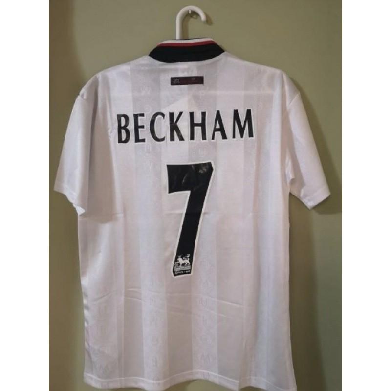 Manchester United Retro Soccer Jersey 2007-08 Champions League 7 Ronaldo 1998-99 Beckham Home/Away Short Sleeve Football Shirt