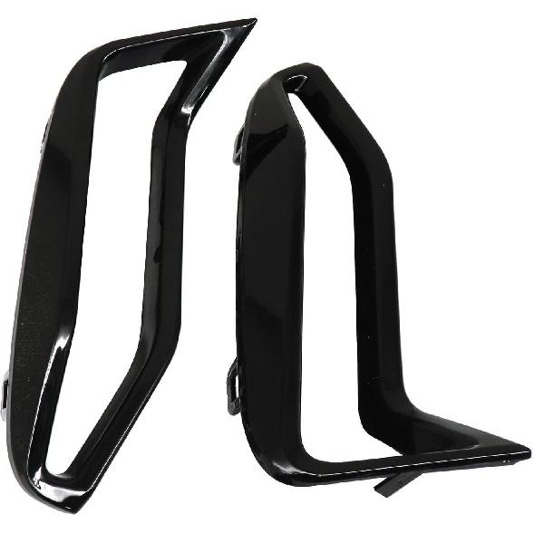 SecosAutoparts Pair Front Bumper Side Grill Trim Set, Glossy Black, Fit for BMW 3 Series G20 G21 M340i 2018-2022 3.0L l6, Replace# 51118093301