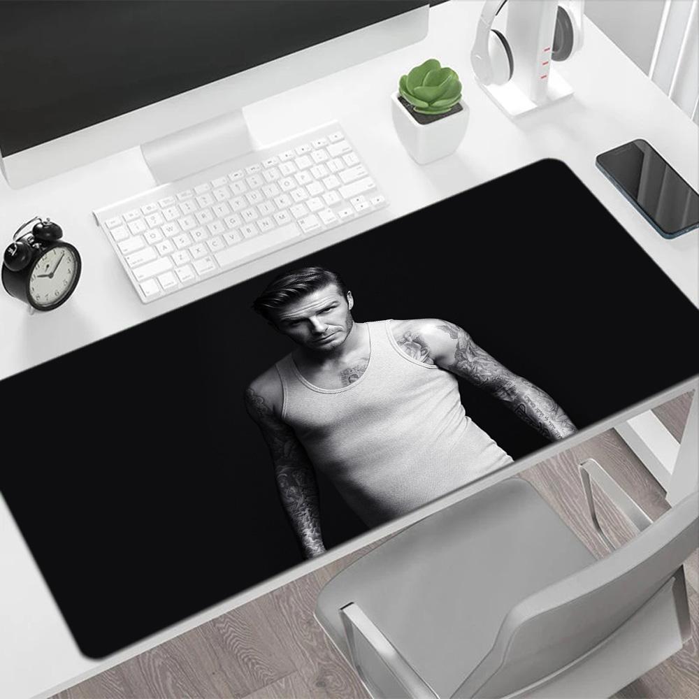 David Beckham Psg Player Large Mouse Pad Keyboard Mat HD Print Desk Pad Non-Slip Rubber Bottom Computer Decor Item Office Use