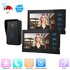 7in Video Intercom 2 Monitors Touch Doorphone Night Vision Access Doorbell System