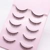 Yousheng 5 пар накладных ресниц, натуральные, идеально подходящие, искусственное волокно, крестообразные, короткие, для макияжа, накладные ресницы для примерочной