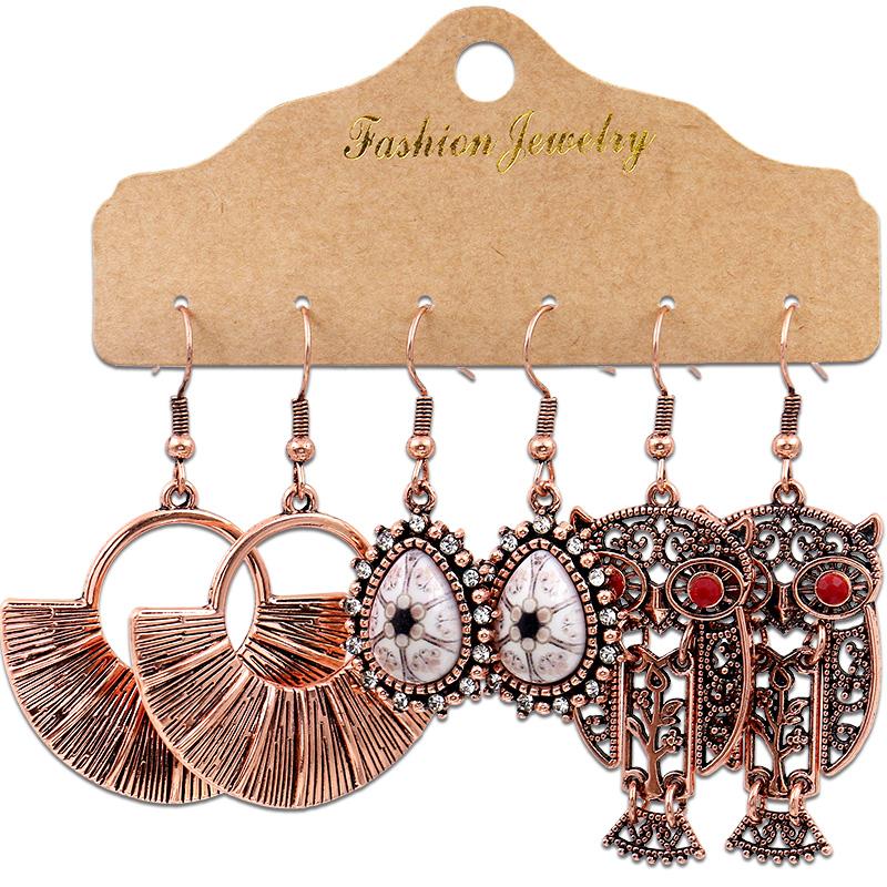 Antique Sliver-Plated Hollow Alloy Geometric Dangle Indian Earrings For Women Gypsy Zircon Boho Ethnic Leaf Bell Tassel Earring