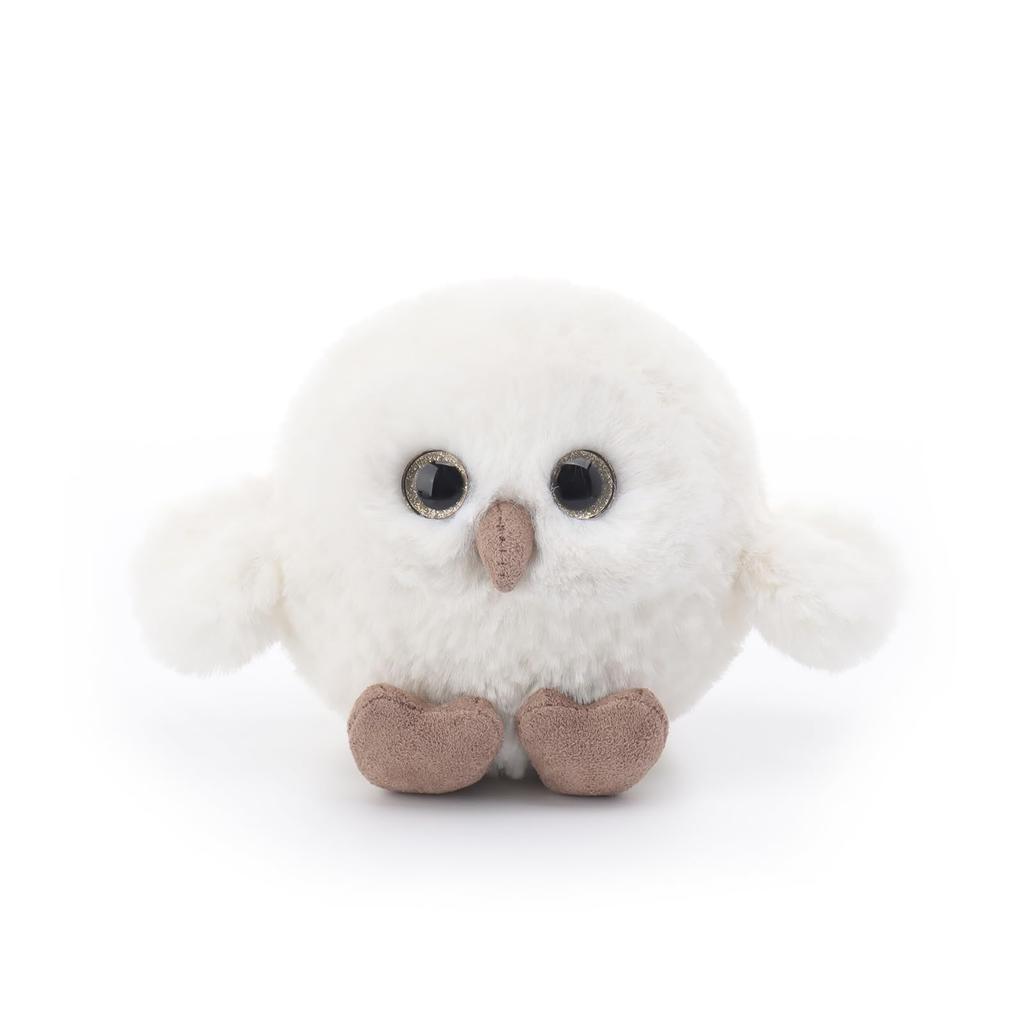 Apricot Lamb Snowy Owl Plush Toy for Kids, Soft and Cute, Fluffy Snowy Owl for Girls and Boys, 12cm