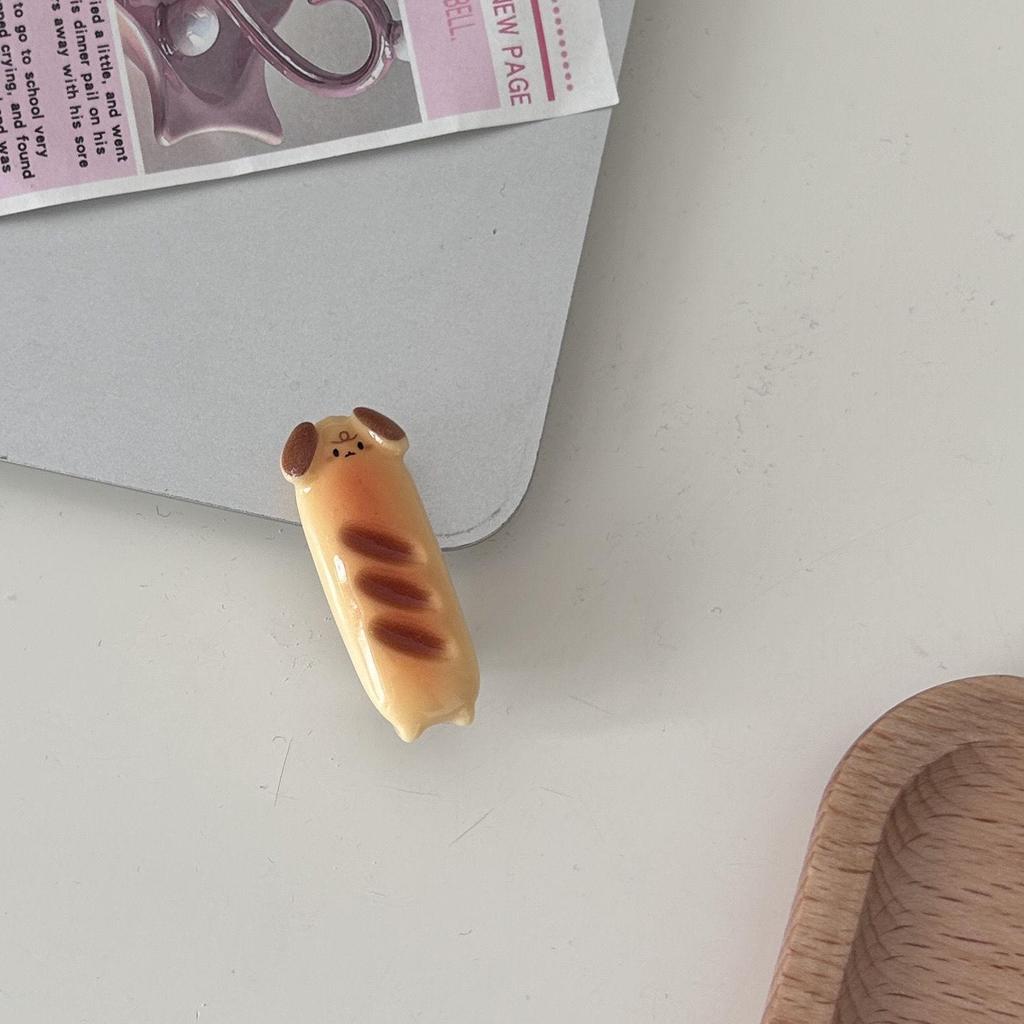 "Cartoon Baguette Hairpin: Cute Bear & Rabbit Hair Accessories for Girls"