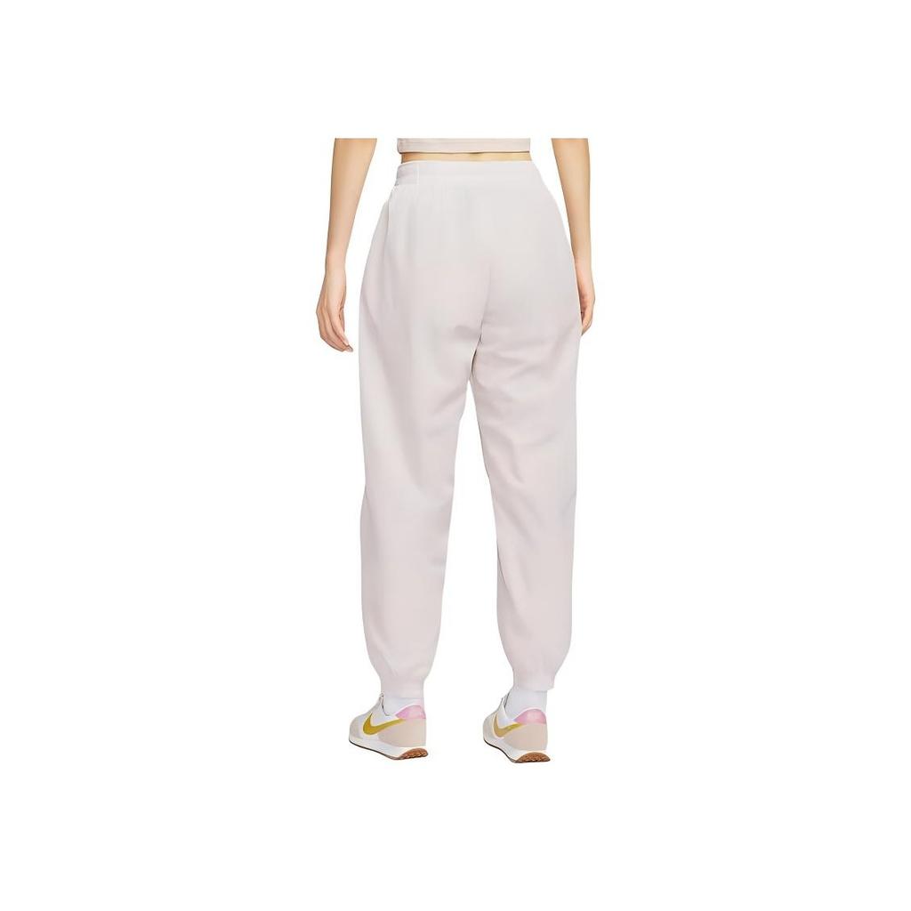 Nike Модные тканые удобные мягкие дышащие повседневные брюки женские низ бежевого цвета FV7669-110