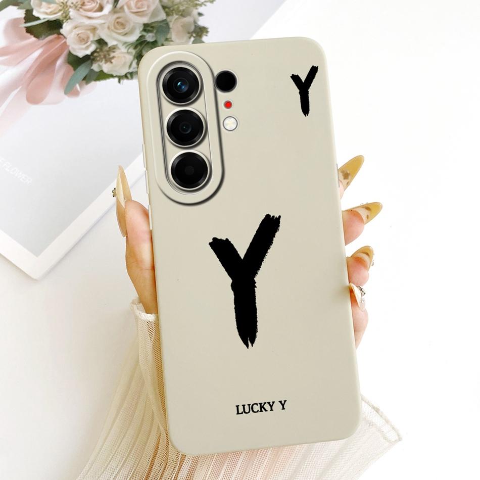 For Tecno Camon 50 Pro 4G CN5c Lucky Initial Letter Phone Case For Tecno Camon 50Pro 4G Soft Silicone Cases Bumpers
