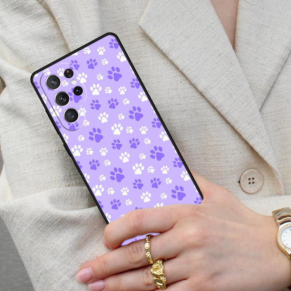 Dog Paw Cell Phone Case for Samsung Galaxy S26 Ultra S25 S24 S23 S22 S21 S20 Note10 Cover