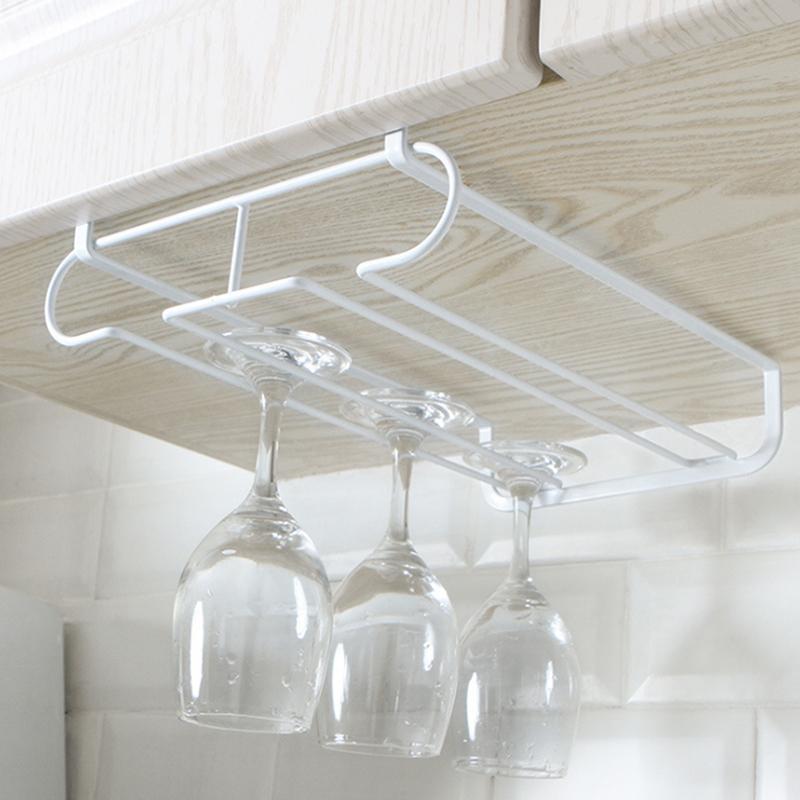 Держатель для бокала для вина Подвесная барная вешалка Стальная полка для вина Полка для хранения шампанского