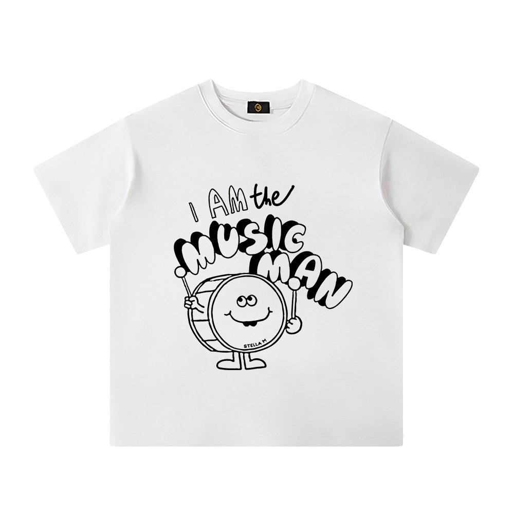 Top Pure Cotton Summer Short Sleeved Tshirt Cute Cartoon Print Casual Fashion Pullover Clothing