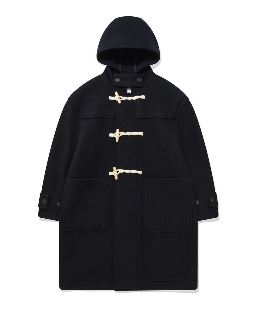 Covernat Wool Duffle Coat Navy