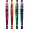 Перьевая ручка Majohn M800, чернильные ручки из смолы с золотым клипом, F-перо 0,5 мм, деловые, офисные, школьные, письменные принадлежности, канцелярские товары, подарочная ручка