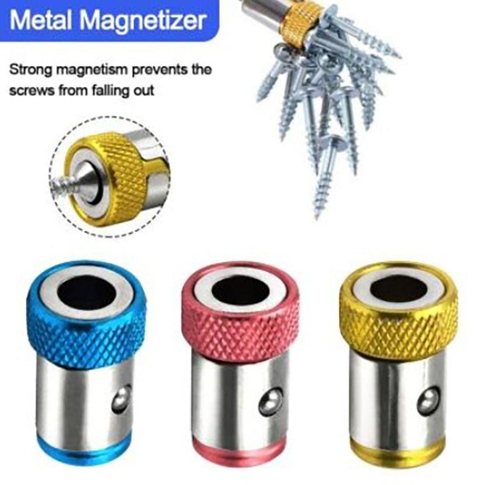 1Pcs Strong Anti-corrosion Powerful Ring Drill Tool Magnetic Ring Metal Screwdriver Bits Alloy