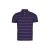 Polo Striped Pullover Straight Casual Short Sleeve Polo Shirt Men Polo Shirts Blue 710910519-001
